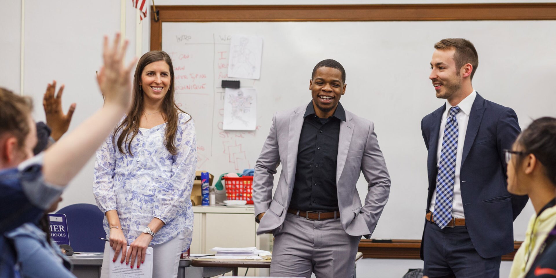 Group of volunteers and coaches